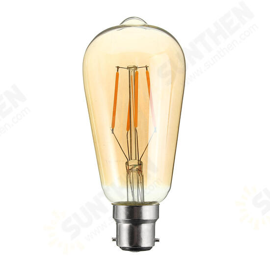 E27/B22 4W ST58 LED COB Incandescent Edison Light Lamp Bulb for Home Hotel Decor