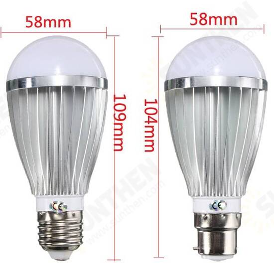 E27/B22 7W 14 SMD 5730 LED Globe Bulb Non-Dimmable Warm White/White Lamp AC 110-240V