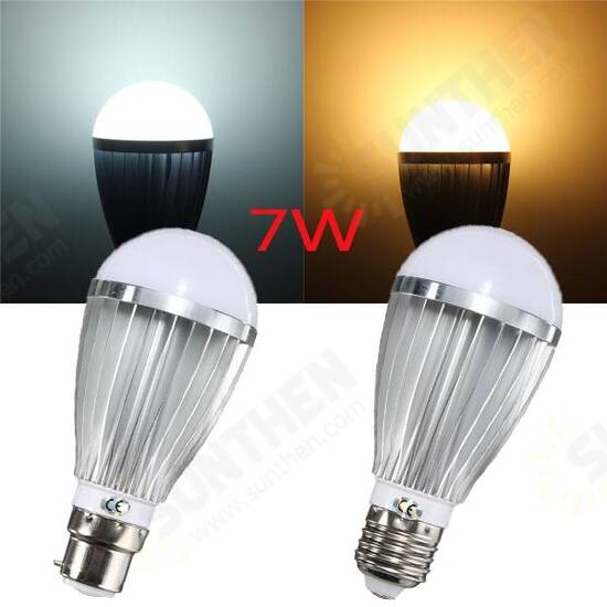 E27/B22 7W 14 SMD 5730 LED Globe Bulb Non-Dimmable Warm White/White Lamp AC 110-240V