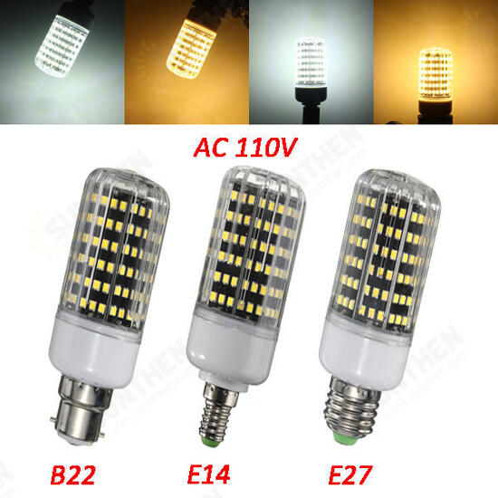 E27/B22/E14 LED Bulb 13W 1300LM 162 SMD 2835 White/Warm White Corn Light Lamp AC110V E27/B22/E14 LED Bulb 13W 1300LM 162 SMD 2835 White/Warm White Corn Light Lamp AC110V