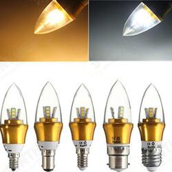 E27/E14/E12/B22/B15 3W LED Warm White/White 15SMD 2835 Golden Candle Light Bulb Lamp 85-265V E27/E14/E12/B22/B15 3W LED Warm White/White 15SMD 2835 Golden Candle Light Bulb Lamp 85-265V