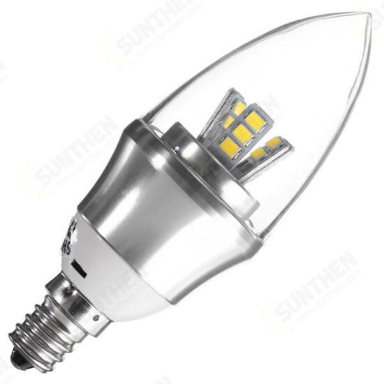 E27/E14/E12/B22/B15 3W LED Warm White/White15SMD 2835 Candle Light Bulb Lamp 85-265V