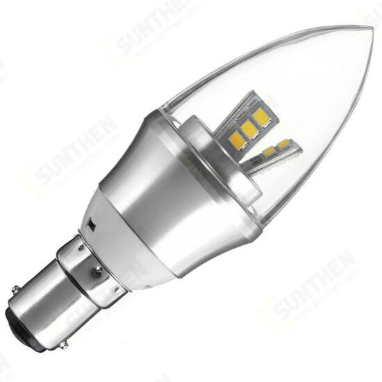 E27/E14/E12/B22/B15 3W LED Warm White/White15SMD 2835 Candle Light Bulb Lamp 85-265V