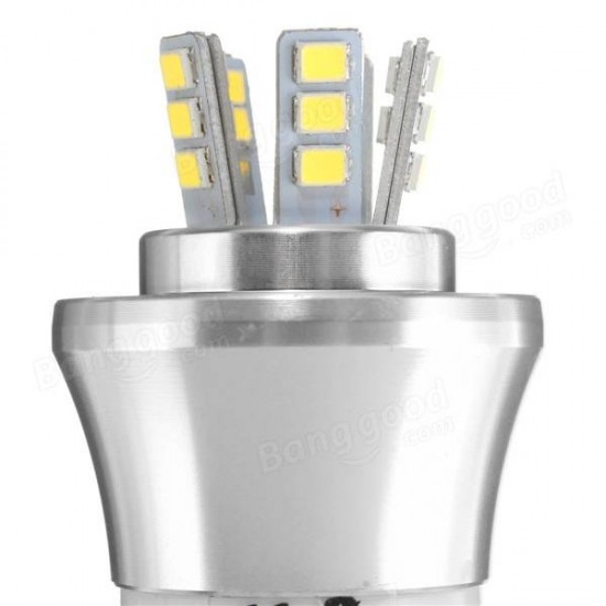 E27/E14/E12/B22/B15 6W LED Warm White/White 25SMD 2835 Silver Candle Light Bulb Lamp 220V