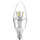 E27/E14/E12/B22/B15 6W LED Warm White/White 25SMD 2835 Silver Candle Light Bulb Lamp 85-265V