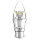 E27/E14/E12/B22/B15 6W LED Warm White/White 25SMD 2835 Silver Candle Light Bulb Lamp 85-265V