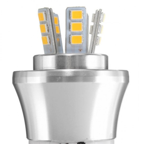 E27/E14/E12/B22/B15 6W LED Warm White/White 25SMD 2835 Silver Candle Light Bulb Lamp 85-265V