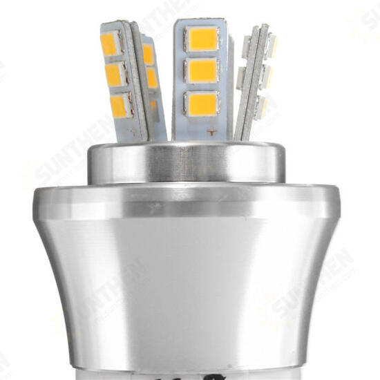 E27/E14/E12/B22/B15 6W LED Warm White/White 25SMD 2835 Silver Candle Light Bulb Lamp 85-265V