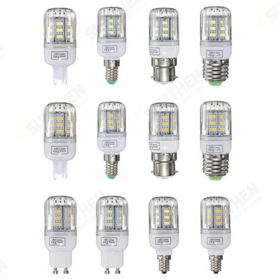 E27/E14/E12/B22/G9/GU10 Dimmable 3W AC110V LED Bulb 24 SMD 5730 Corn Light Lamp