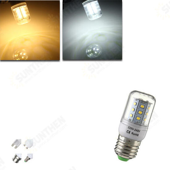 E27/E14/G9/GU10/B22 2.8W 450LM 21 SMD 2835 LED Corn Bulb Warm White/White 220V