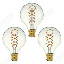 3PCS Dimmable E27 B22 G80 Vintage Amber Glass Shell 3W LED COB Light Bulb for Indoor Home 3PCS Dimmable E27 B22 G80 Vintage Amber Glass Shell 3W LED COB Light Bulb for Indoor Home