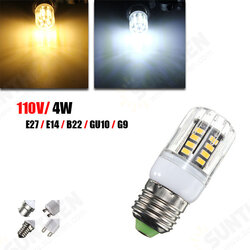 G9 E14 E27 B22 GU10 4W 30 SMD 5733 LED Cover Corn Light Lamp Bulb AC 110V G9 E14 E27 B22 GU10 4W 30 SMD 5733 LED Cover Corn Light Lamp Bulb AC 110V