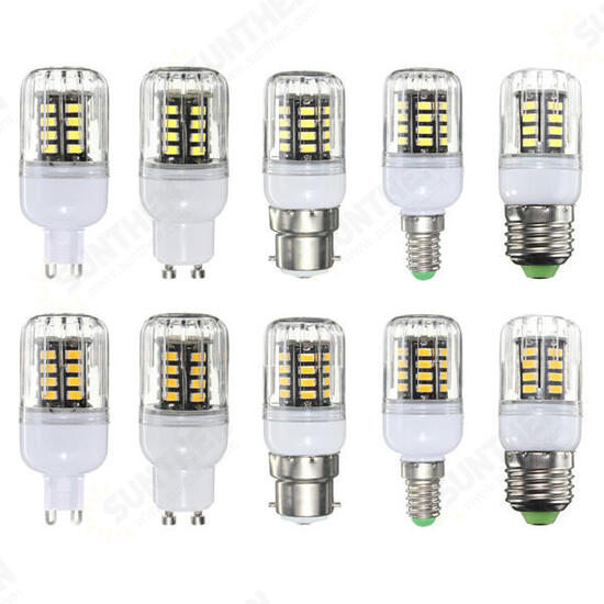 G9/E14/E27/B22/GU10 4W 30 SMD 5733 LED Cover Corn Light Lamp LED Bulb AC 220V