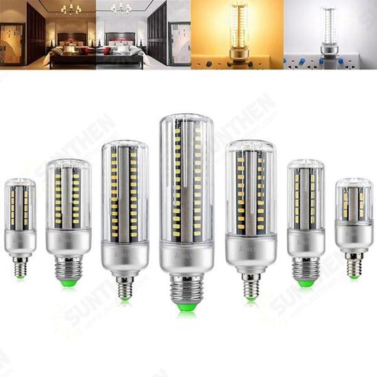 HL-CB 01 E27 E14 5W 7W 9W 12W 15W 20W 25W 5736 SMD Aluminum No Flicker LED Corn Bulb Light