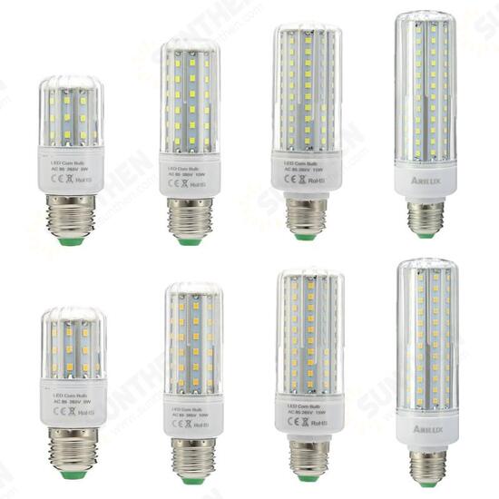 HL-CB 02 E27 E14 5W 10W 15W 20W SMD2835 No Strobe LED Corn Light Bulb AC85-265V