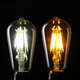Amber Shell E27 / E26 ST58 6W COB 220V Edison Retro Light Blub Squirrel Cage Not Dimmable Warm White 600lm