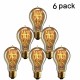 6Pcs E27 40W AC230V Tungsten Filament Lamp Edison Retro Series Tungsten Filament Round Wire