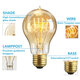 6Pcs E27 40W AC230V Tungsten Filament Lamp Edison Retro Series Tungsten Filament Round Wire