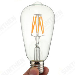 AC85-265V Non-dimmable Warm White 480LM E27 ST64 6W LED COB Light Bulb for Indoor Home AC85-265V Non-dimmable Warm White 480LM E27 ST64 6W LED COB Light Bulb for Indoor Home