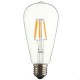 Dimmable E27 ST64 6W COB Filament Edison Vintage LED Light Bulb AC110V-120V