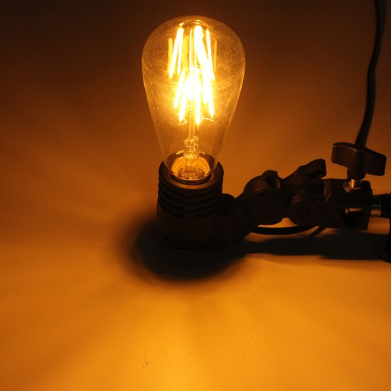 Dimmable E27 ST64 6W COB Filament Edison Vintage LED Light Bulb AC110V-120V