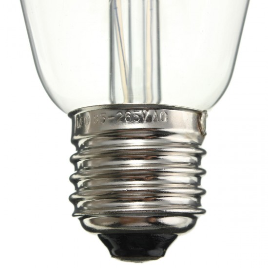 E27 ST64 8W Warm White Vintage Edsion Non-dimmable LED COB Light Bulb AC85-265V