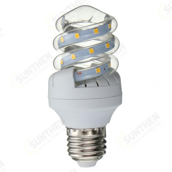 Spiral Style E27 5W-30W LED Ultra Bright Energy Saving Warm White Light Bulb AC86-245V