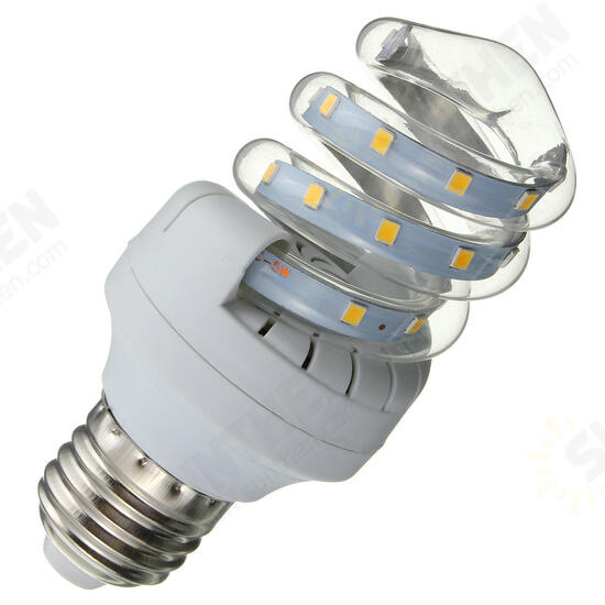 Spiral Style E27 5W-30W LED Ultra Bright Energy Saving Warm White Light Bulb AC86-245V