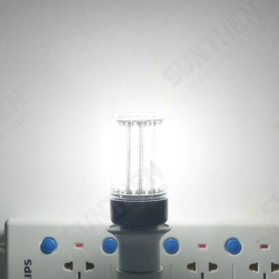 E27 E14 B22 7W 12W LED SMD 4014 1000Lm Pure White Warm White Cover Corn Light Bulb AC110V AC220V