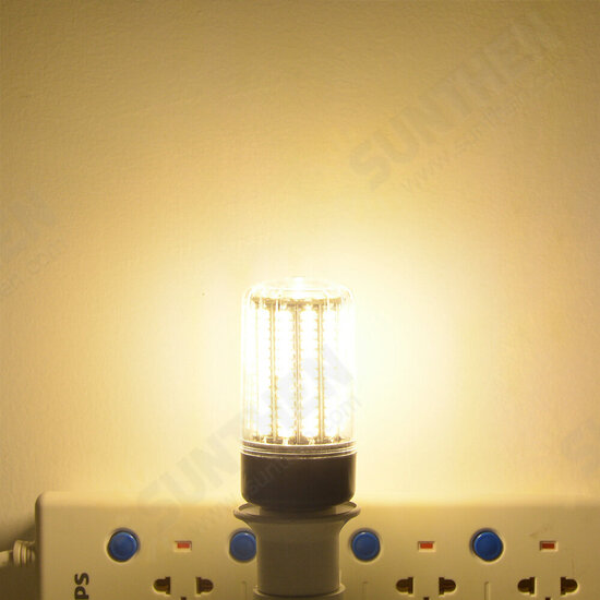 E27 E14 B22 7W 12W LED SMD 4014 1000Lm Pure White Warm White Cover Corn Light Bulb AC110V AC220V