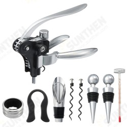 10 Piece Wine Opener Bottle Opener Corkscrew Cap Removal Tool Set Wooden Box 10 Piece Wine Opener Bottle Opener Corkscrew Cap Removal Tool Set Wooden Box