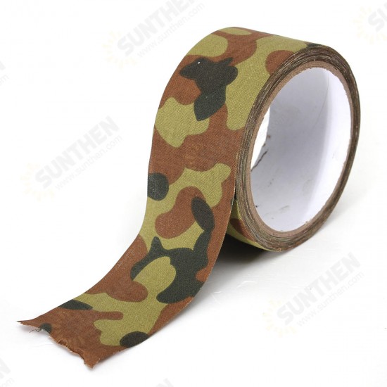 10M Camouflage Wrap Tape Camo Tape Duct Waterproof Mutifunctional Fabric Camping Stealth Tape