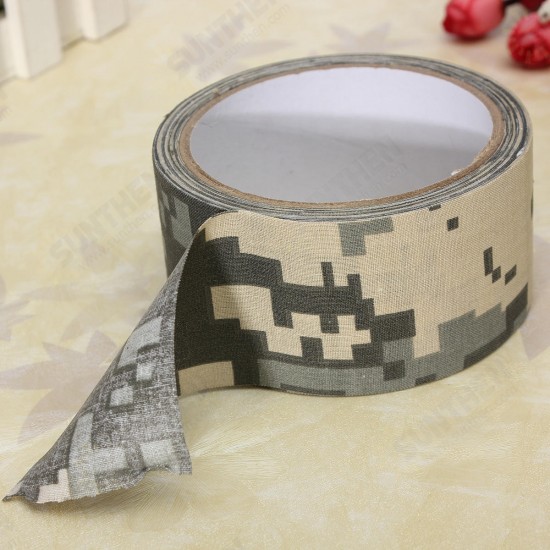 10M Camouflage Wrap Tape Camo Tape Duct Waterproof Mutifunctional Fabric Camping Stealth Tape