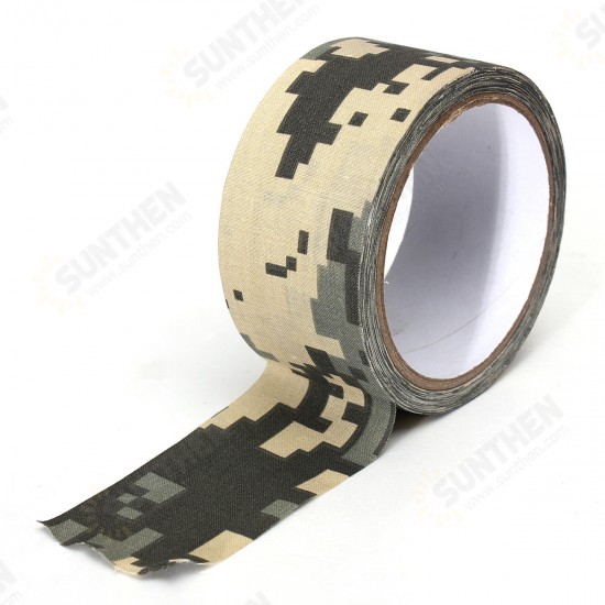 10M Camouflage Wrap Tape Camo Tape Duct Waterproof Mutifunctional Fabric Camping Stealth Tape