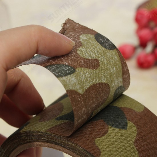 10M Camouflage Wrap Tape Camo Tape Duct Waterproof Mutifunctional Fabric Camping Stealth Tape