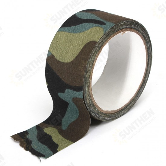 10M Camouflage Wrap Tape Camo Tape Duct Waterproof Mutifunctional Fabric Camping Stealth Tape