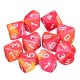 10pcs 10 Sided Dice D10 Polyhedral Dice RPG Role Playing Game Dices w/ bag