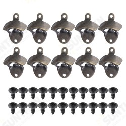 10pcs Bottle Openers Cast Iron Wall Mounted Bar Vintage Style Bars Bottle Opener 10pcs Bottle Openers Cast Iron Wall Mounted Bar Vintage Style Bars Bottle Opener