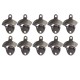 10pcs Bottle Openers Cast Iron Wall Mounted Bar Vintage Style Bars Bottle Opener