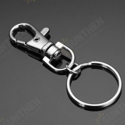 10pcs Fashion Stainless Steel Dual Key Holder Ring Keychain Silver 10pcs Fashion Stainless Steel Dual Key Holder Ring Keychain Silver