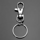 10pcs Fashion Stainless Steel Dual Key Holder Ring Keychain Silver