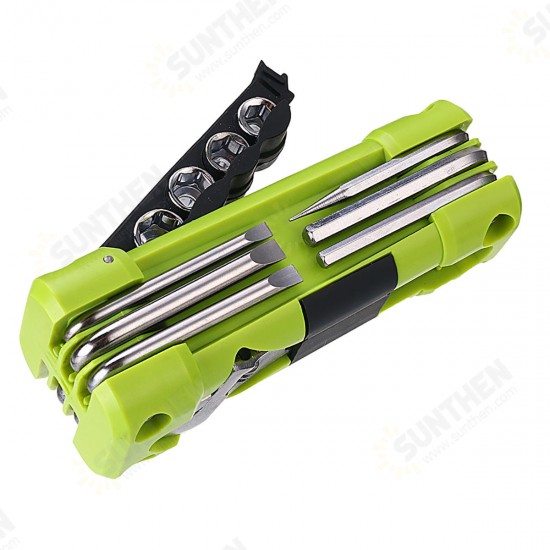 16 in 1 Multifunctional Screwdrivers Portable Folding Wrench Combination Tools Maintenance Tools Set