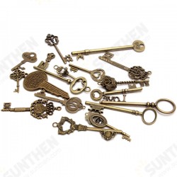 18pcs Antique Vintage Old Look Skeleton Key Lot Pendant Heart Bow Lock 18pcs Antique Vintage Old Look Skeleton Key Lot Pendant Heart Bow Lock