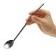 2 in 1 Spoon Drinking Straw Stainless Steel 304 Drinking Coffee Straw Stirring Spoon Straws Spoon & Straw