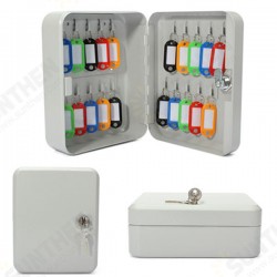 20 Hook Metal Wall Mount Security Key Cabinet Storage Box With Key Tag 20 Hook Metal Wall Mount Security Key Cabinet Storage Box With Key Tag