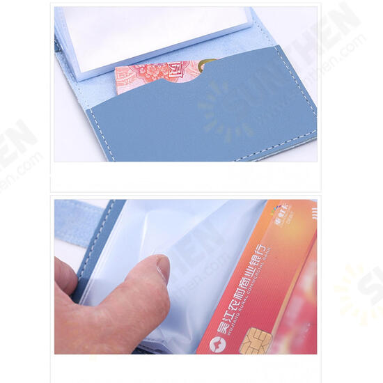 26 Card Slots Portable Leather Wallet Anti-theft Brush Shield NFC/RFID Card Holder