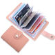 26 Card Slots Portable Leather Wallet Anti-theft Brush Shield NFC/RFID Card Holder