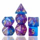 28Pcs Galaxy Concept Polyhedral Dice Acrylic Dices Role Playing Board Table Game With Pouch