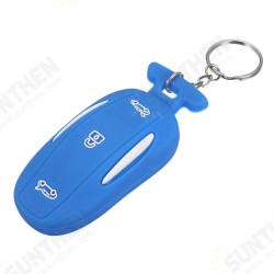 3 Button Silicone Smart Remote Key Cover Fob Case Key Holder With Key Chain Fits For Tesla Model X 3 Button Silicone Smart Remote Key Cover Fob Case Key Holder With Key Chain Fits For Tesla Model X