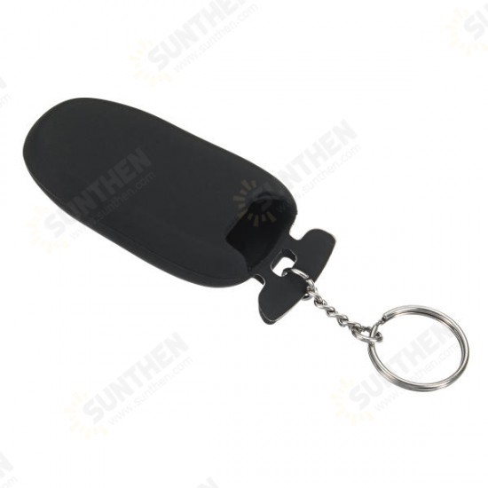 3 Button Silicone Smart Remote Key Cover Fob Case Key Holder With Key Chain Fits For Tesla Model X